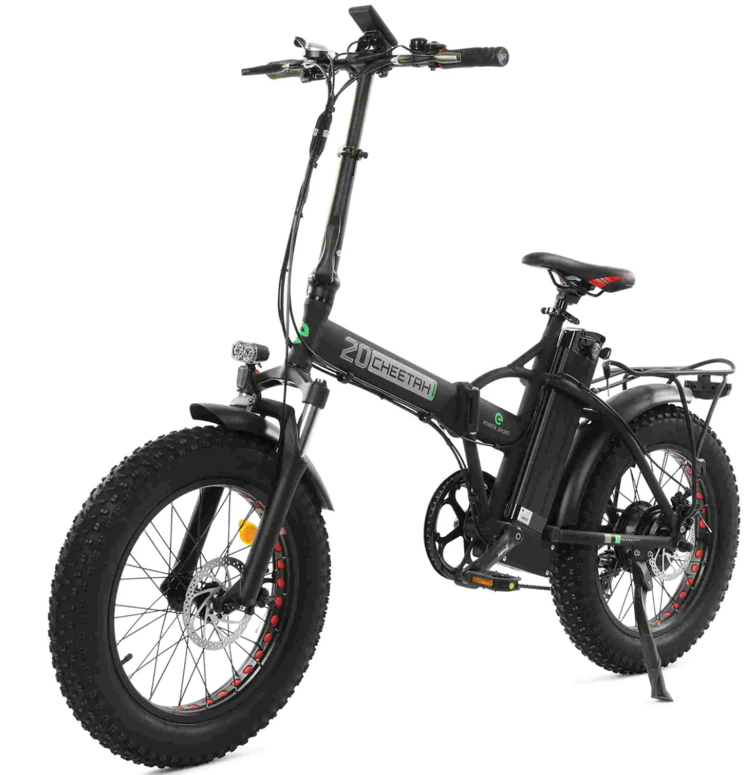 Ecotric 48V Fat Tire Portable and Folding Electric Bike with Color LCD display