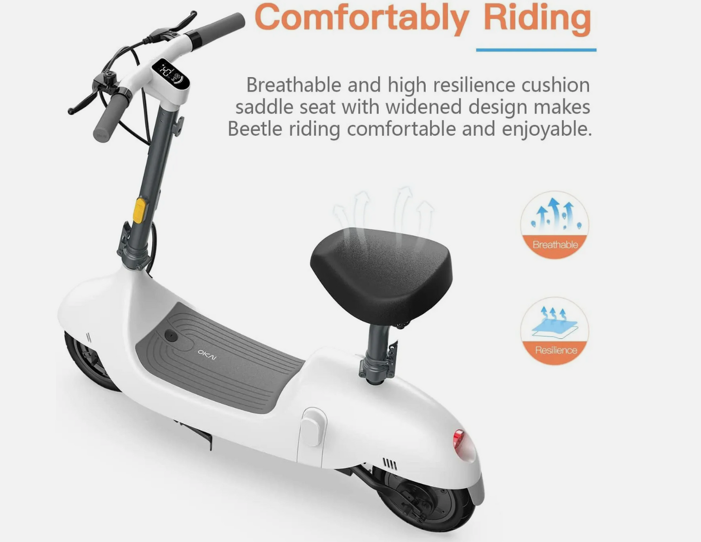 Okai Beetle 36v 350w Lithium Electric Scooter