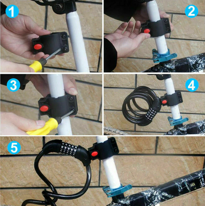 Bicycle Cable Number Combination Lock